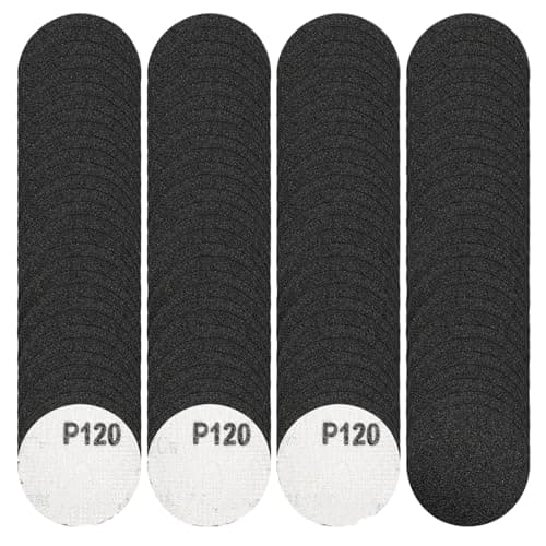 Image of FEIHU 50mm Sanding Disc 120 Grit .50mm Hook and Loop Discs, 2 inch Sanding Pads for most turning tools （120 PCS）