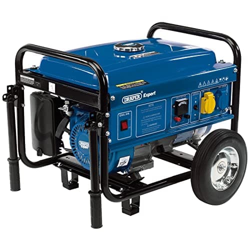Image of Draper 87088 Petrol Generator with Wheels (2.5Kva/2.5Kw) - Multicoloured
