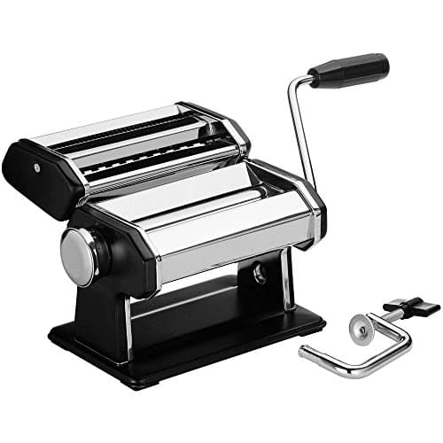 Image of Premier Housewares Pasta Maker / Pasta Machine / Pasta Roller / Pasta Making Kit / Handle Roller / Stainless Steel