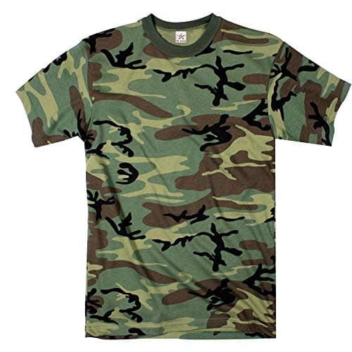Image of Star and Stripes Army Camouflage T Shirt in Adult Size S