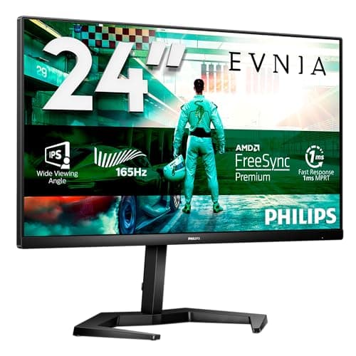 Image of Philips Evnia 24M1N3200ZS - 24 Inch FHD Gaming monitor, 165Hz, IPS, 1ms, AMD FreeSync, Low Input Lag, Smart Image, Smart Contrast (1920 x 1080, 250 cd/m², HDMI x 2 DisplayPort)