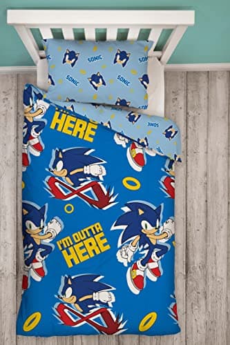 Image of SONIC THE HEDGEHOG Design Single Duvet Cover Set
