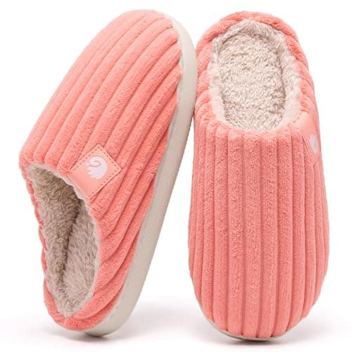 Image of Guyarns Slippers Women Men,Ladies Cozy Memory Foam Slippers Slip on Anti-Skid Sole Bedroom Cloud House shoes Indoor Outdoor(Orange,4.5/5.5 UK)