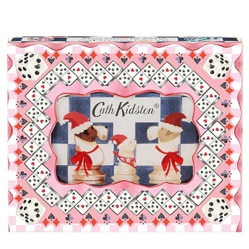 Image of Cath Kidston Lip Balm 6g With Compact Mirror in Display Tray, Shea Butter, Vanilla Eggnog, Pocket and Travel Size, Vegan and Cruelty Free, Beauty Gift For Her