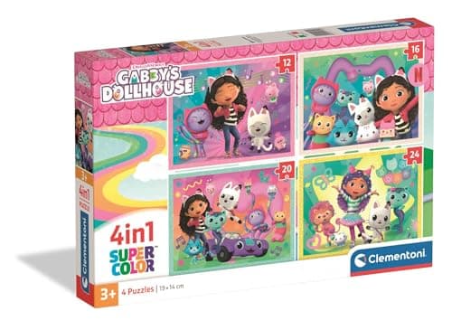 Image of CLEMENTONI PZL 4 IN 1 GABBY'S DOLLHOUSE 2026-21752