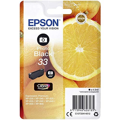 Image of Epson 33 Photo Black Oranges, Genuine, Claria Premium Ink, Standard Capacity