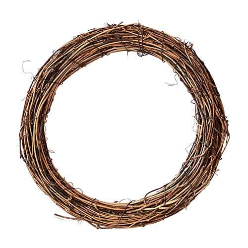 Image of 10/15/20/25/30/40cm DIY Crafts Natural Grapevine Wreath Christmas Dried Rattan Wreath Ring Christmas Wreath Door Garland (40cm/15.75")