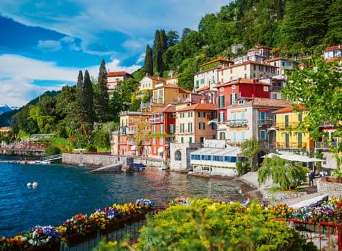 Image of Ravensburger Lake Como Italy 500 Piece Jigsaw Puzzle for Adults and Kids Age 10 Years Up