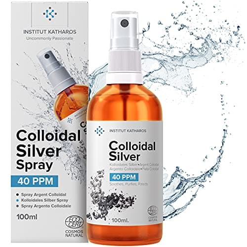 Image of Colloidal Silver Spray 100mL ● 40 PPM ● Superior Concentration, Smaller Particles, Better Results ● Ecocert Cosmos Natural Certified ● Institut Katharos