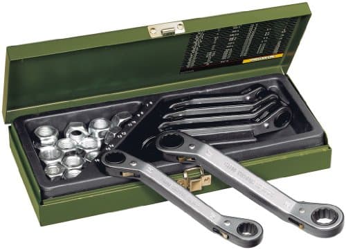 Image of Proxxon 23231 Speeder ratchet spanner set 6-piece with reverse lever 6-19mm