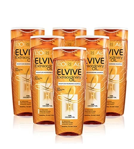 Image of L’Oreal Elvive Extraordinary Oil Coconut Shampoo for Normal to Dry Hair 400ml, Pack of 6
