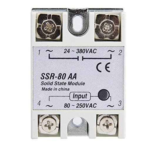 Image of Keenso SSR-80AA Load Voltage 24-380VAC Input Voltage 80-250VAC 80A Output Current Single-phase Solid State Relay SSR Module For Industrial Automation Process solid state relay