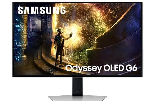 Image of Samsung Odyssey Gaming OLED G6 LS27DG612SUXXU 27" QHD Gaming Monitor - 0.03ms, 240Hz, 2560x1440, HDMI 2.1, Displayport, USB