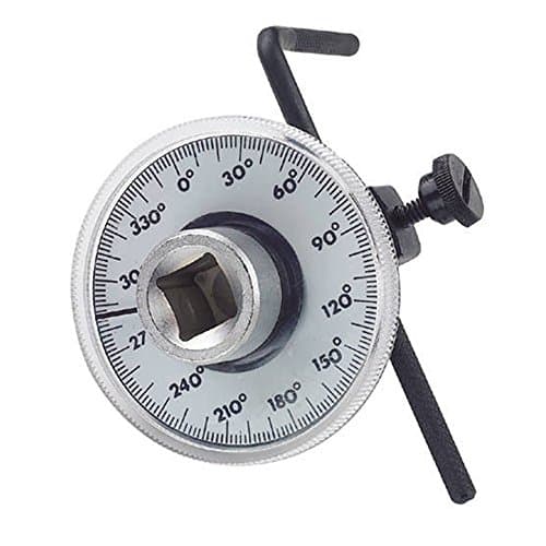 Image of 1/2" Square Drive Angle torque gauge - clear and easy to read angular torque gauge