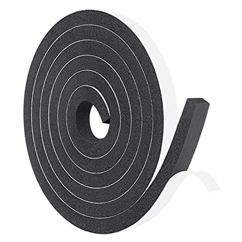 Image of FYting Foam Tape,Draught Excluder 15mm(W) x10mm(T) x5M(L) Draft Excluder for Doors Window Insulation Soundproofing Self-Adhesive Foam Sealing Strip Closed Cell Tape High Resilience