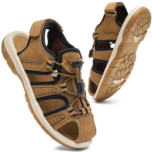 Image of Daclay Boys Girls Toddler/Little Kid/Big Kids Sandals Summer Outdoor Summer Closed Toe Beach Sandals Athletic Outdoor Drying Sport Sandals