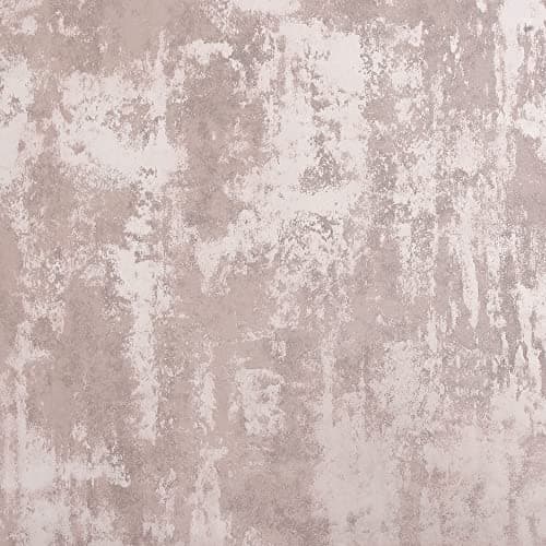 Image of Arthouse Stone Textures Blush Pink & Rose Gold Wallpaper for Living Spaces & Feature Walls, Kitchen Bedroom Hallway Wallpaper 10.05m x 0.53m Roll, Metallic Highlights 902107