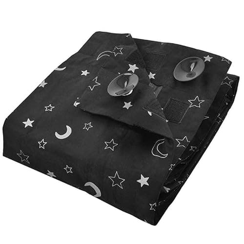 Image of Portable Blackout Blind with Suction Cups, Adjustable Lightweight Temporary Blackout Blind for Indoor Outdoor Use and Travel (130x200cm)