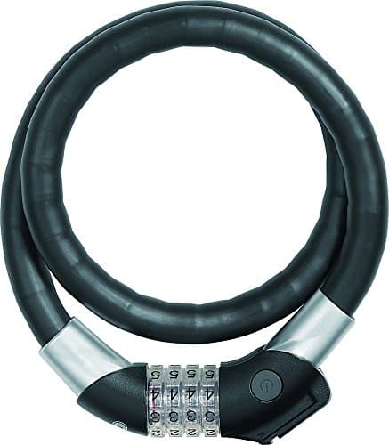 Image of ABUS Steel-O-Flex Raydo Pro 1460/85 TexKF cable lock - Bike lock set with TexKF bracket for the bike frame - 20 mm security level 6 - Black
