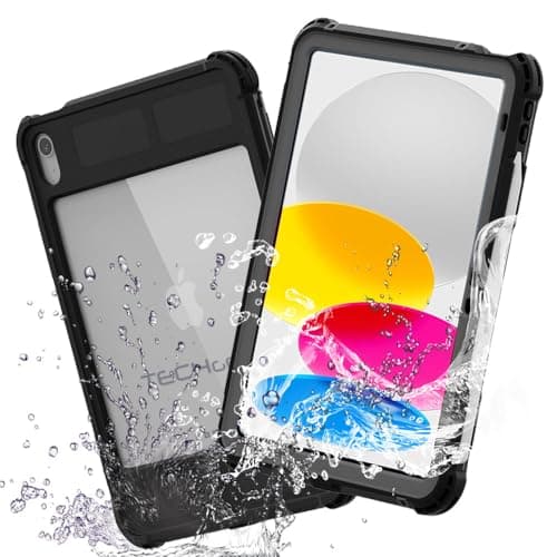 Image of TECHGEAR iPad A16 Waterproof Case 11th Generation (11" / 2025) & iPad 10th Gen 10.9 inch – Poseidon Rugged Shockproof Cover with Screen Protector, Stand, Shoulder & Hand Strap