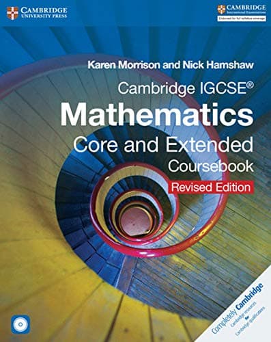 Image of Cambridge IGCSE Mathematics Core and Extended Coursebook with CD-ROM (Cambridge International IGCSE)