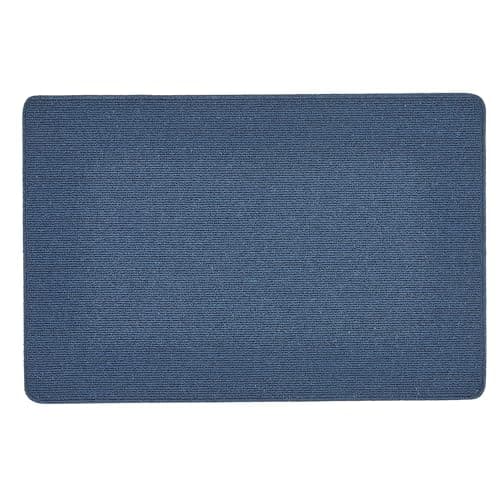 Image of My Stain Door Mat, Stain Resistant, Perfect for Indoor Use, Front Door, Entryway and Patio, Plain Navy 67x100cm