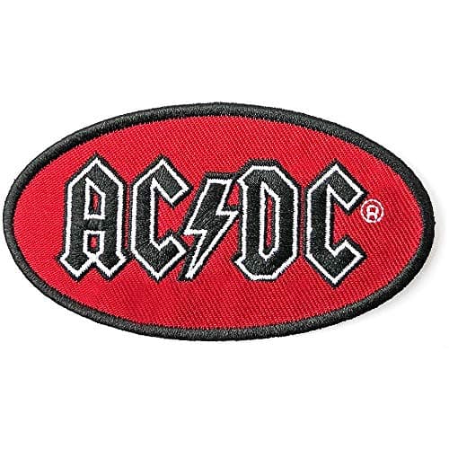 Image of AC/DC Patch Oval Logo Red