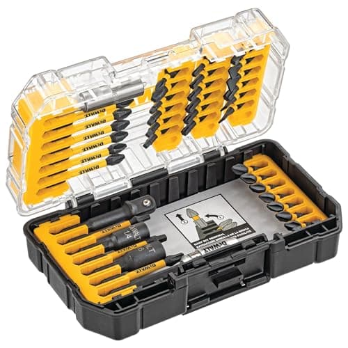 Image of DEWALT Impact Ready FlexTorq Screwdriver Bit Set, 40 Pieces (DWA2T40IR), 22.2 x 4 x 22.2 cm