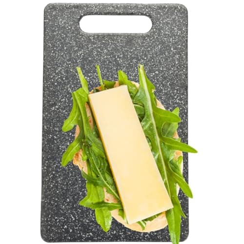 Image of Small Black Chopping Board - 25 x 15cm Granite Effect. Hygienic, Knife Friendly When Cutting Or Preparing in The Kitchen. Scratch Resistant, Double-Sided Use, Ridged & Tough. Dishwasher Safe.
