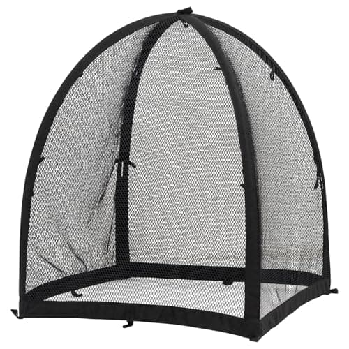 Image of Woodside Garden Mesh Plant Cover Dome – Protective Cloche Netting for Seedlings, Herbs & Vegetables – Pest, Bird & Pet Guard (Medium)