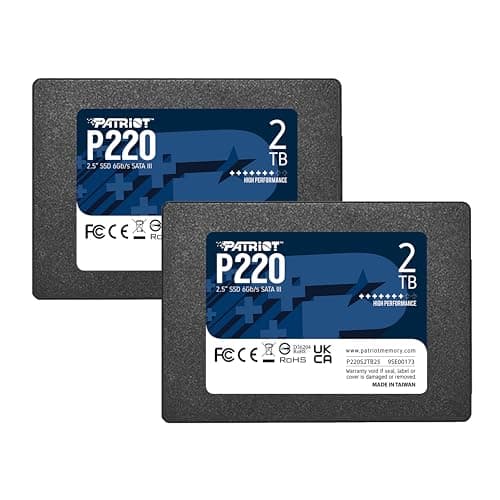 Image of Patriot Memory P220 2TB Internal SSD 2 Pack - SATA 3 2.5" - Solid State Drive - P220S2TB252B