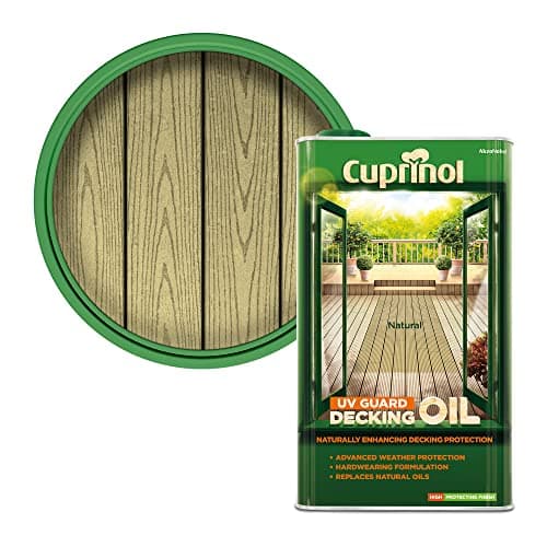 Image of Cuprinol UV Guard Decking Oil Natural 5L
