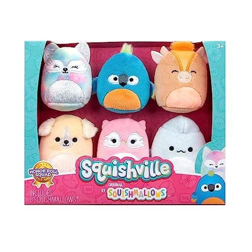 Image of Squishville SQM - Plush 6 Pack 2" Squishmallows 6 Pack(Varsity Squad)