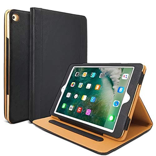 Image of Danycase NP569 New iPad 2018/2017 9.7 inch Case 5th/6th Generation Auto Sleep/Wake Cover Stand Folio Cover Case for Apple iPad 9.7 inch, Also Fit iPad Air 2 / iPad Air(Black)