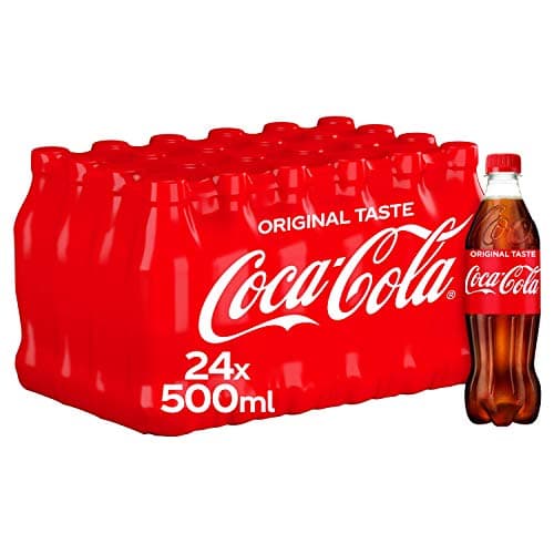Image of Coca-Cola Original Taste Soft Drink Bottles, 24 x 500 mL