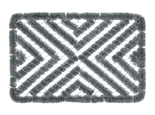 Image of Groundsman Rectangular Boot Scraper Mat Grey 40cm x 60cm GMDM225