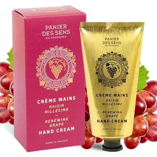 Image of Panier des Sens - Grape Hand Cream for very Dry Hands and Skin - Vegan Hand Cream for Women and Men - With Shea Butter and Organic Grape Seed Oil - Made in France 97% Natural Ingredients - 75ml