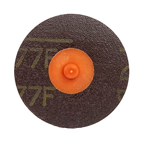 Image of 3M 76433 777F 50mm Roloc Cloth Disc, Plain, P60, Orange, Pack of 50