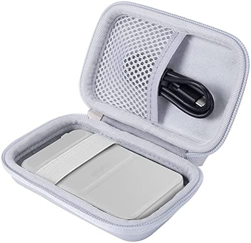 Image of Khanka Hard Protective Case for Anker 633/622/521 Magnetic Battery (MagGo) 5000mAh 10000mAh Foldable Magnetic Wireless Portable Charger, Case Only (Dolomite White)