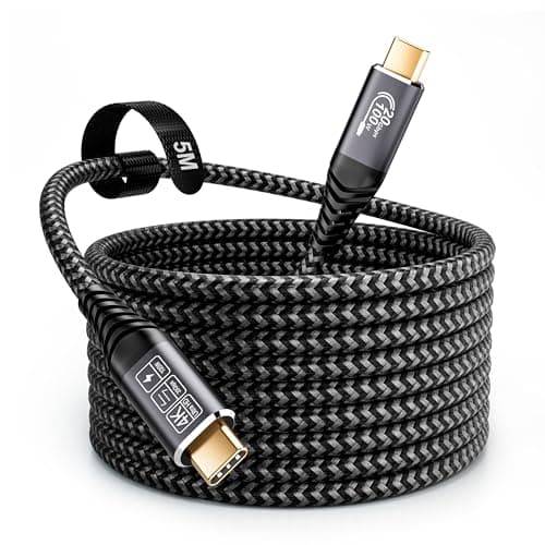 Image of CAKOBLE 5M USB C Cable,USB C to USB 3.2 Gen2 Type C Cable, 20 Gbps Data Transmission, 100W 20V/5A USB C Charger Cable,4K @ 60Hz Video Transmission For MacBook Pro,Samsung Galaxy,usb c 5m…