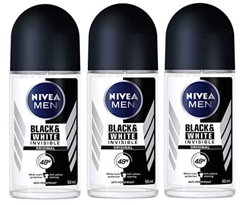 Image of Nivea for Men Invisible for Black and White 48 Hours Deodorant Roll on 50 Ml. l by Nivea