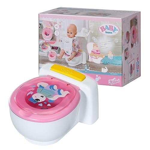 Image of BABY born Bath Poo-Poo Toilet - Real Sound Effects - For Small Hands - Rainbow Glitter Poo - 43 cm - Ages 3 and Up