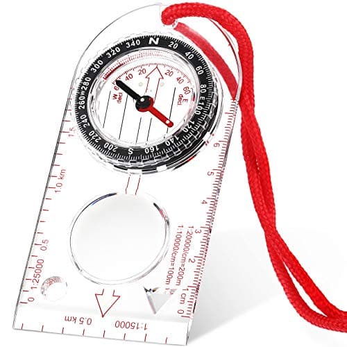 Image of Navigation Compass Orienteering Compass Hiking Compass with Adjustable Declination for Expedition Map Reading, Navigation, Orienteering and Survival (1 Piece)