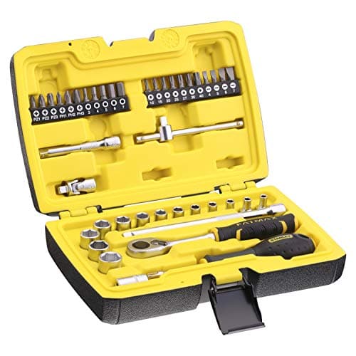 Image of Stanley FMMT82683-1 Set De Sockets 1/4" for DIYers & Professionals, Made for Repair and Installation tasks, 42-piece Set