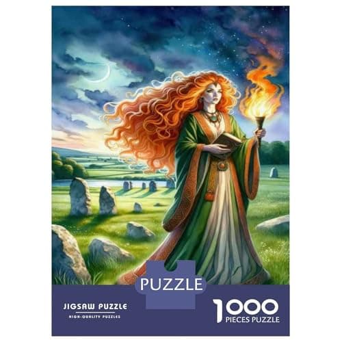 Image of Jigsaw for Teenagers 1000 Pieces Witchcraft Spell Book Adult Puzzles Family Game Analysis And Logic Unique Birthday And Xmas Gifts 70x50cm/1000pcs