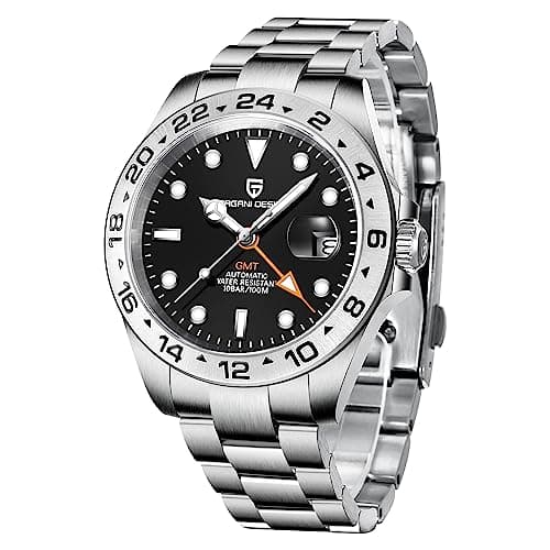 Image of Pagani Design Watches Men GMT Automatic Self-Winding Mechanical Analog Sapphire Sports Waterproof Luminous Wrist Watch