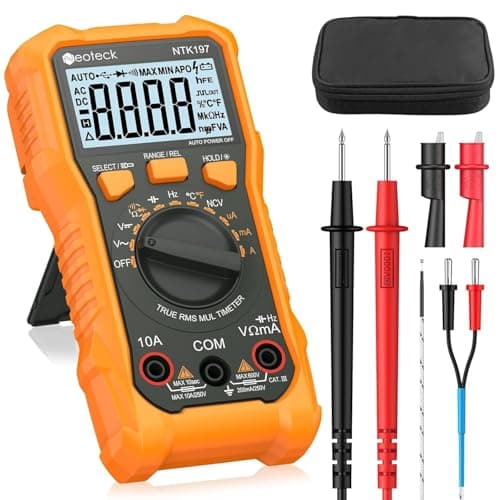 Image of Neoteck 2000 Counts Digital Multimeter Voltmeter Tester with NCV, LCD for AC/DC Voltage&Current, Resistance, Capacitance, Live Wire, Frequency, Temperature, Duty Cycle, Continuity, Diode Measuring