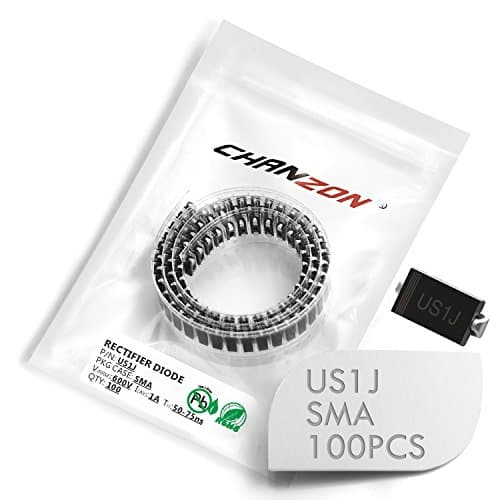Image of (Pack of 100 Pieces) Chanzon US1J SMD Ultra Fast Recovery Rectifier Diode 1A 600V 50-75ns SMA (DO-214AC) 1 Amp 600 Volt Electronic Diodes