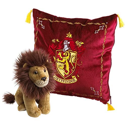 Image of The Noble Collection Gryffindor House Mascot Plush & Cushion Officially Licensed 13in (34cm) Harry Potter Toy Dolls Gryffindor Lion Mascot Plush - For Kids & Adults