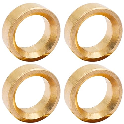 Image of HOPLEX Brass Wheel Weights 3.6g CNC-Machined Wheel Balancing Weight for AXIAL 1/30 SCX30 Ford Bronco Jeep Wrangler JLU 4X4 RTR Rock Crawler AXI-2048 AXI-2261
